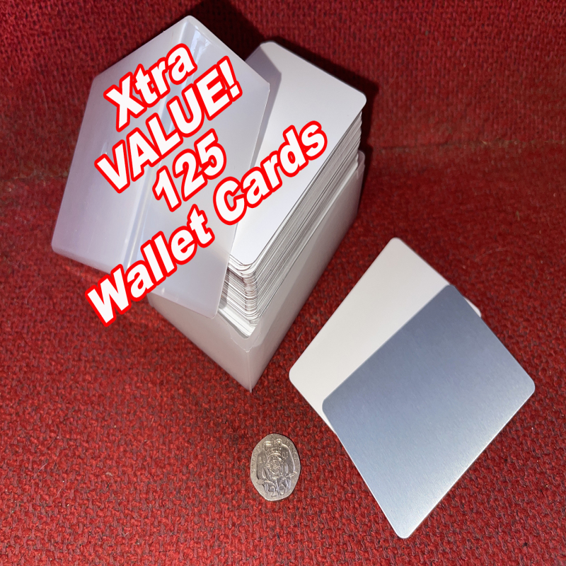 Xtra VALUE! Pack – Wallet / Business Cards – 85 x 54mm (pack of 125) - White 0.5mm
