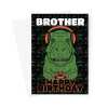 Gamer Birthday Card For Brother - Funny Dino - A5 Portrait - 1 Card