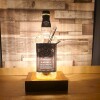 1ltr JD Original Clock-Lamp Block Base- Upcycled - Man Cave - Fathers Day - Gifts For Him -