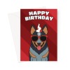 Blue Heeler Dog Birthday Card - A5 Portrait - 1 Card