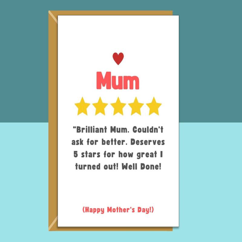 Funny Mother's Day Card for Mum - Ideal for your mum on Mothers Day - Cheeky Greetings Card