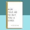 Funny brother or sister birthday card. Personalised cheeky Card for him or her. - Blank inside - Regular - Matte