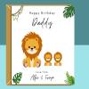 Daddy Birthday Card - From kids - Personalised - Cute - To Dad Card - Large - Blank Inside