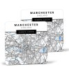 Manchester Map Coasters, Manchester Art, England Manchester Map Coasters, Coasters, Travel Gift, Housewarming Gift - Single Coaster