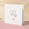 Wife Birthday Card Romantic Card for Wife Love Greeting Card Special Wife Birthday Gift Heartfelt Message Card for Her - Square (6x6) / Blank Message