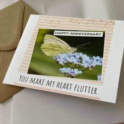 Butterfly Card Anniversary Birthday Love Friendship