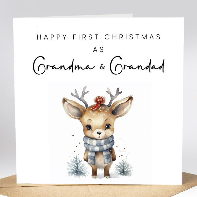 Christmas Card For Grandparents, Granny And Gramps, Nan And Grandad Christmas Card, Nanna and Papa Christmas Card, Christmas Grandparents