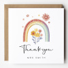 Thank you for helping me grow, Personalised Teacher Card