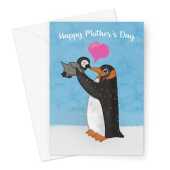 Cute Penguin Mother's Day Card