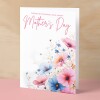 Mother's Day Card For Mum Mothering Sunday Card Love Mum Card Mother's Day Card with Flowers Wonderful Happy Mother's Day Card - Large (5x7) / Blank Message