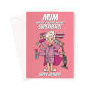 Superhero Birthday Card For Mum - A5 Portrait - 1 Card