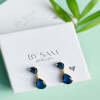 Christmas gift Sapphire Earrings, Statement Earrings gift - Default Title