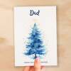 Christmas Card For Dad Card For Him Xmas Card for Dad Luxury Card For Dad Christmas Card for Loved One Dad Card Christmas Tree Card - Large (5x7) / Blank Message