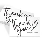 Thank You For Your Order Cards - Small Business Thank You Business Cards - Thank You Business Card Size - Logo Thank You Cards