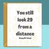 Funny 30th Birthday Card - Personalised inside if required - For Him or For Her - Perfect greetings card for someone turning 30 years old - Blank inside - Small