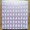 200 6mm heart stickers - Textured Red