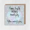 Crystal 15th/15 years anniversary card: Fifteen wonderful years (Size A6/A5/A4/Square 6x6") - A6: Single card