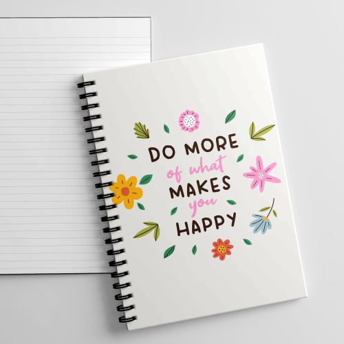 Positivity A5 Notebook - Do More of What Makes You Happy