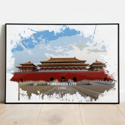 Forbidden City - China - Print - A4 - Standard - Print Only