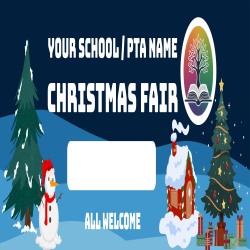 Christmas Fair Banners (with Logo) - 2' x 4'