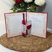 Handmade Fine Wine Pop Up Card
