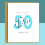 Dad 50th Birthday Card - Personalised - Custom - For Dad turning 50 years old