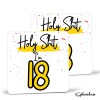 Holy Shit I'm 18, Birthday Coaster, Special 18th Birthday Coaster, 18th Gift. His Birthday - Her Birthday - 18th Special Occasion Gifts. - Single Coaster