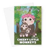 Cheeky Monkeys Mother's Day Card