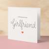 Girlfriend Birthday Card Romantic Card for Girlfriend Love Greeting Card Special Girlfriend Birthday Gift Heartfelt Message Card for Her - Square (6x6) / Blank Message