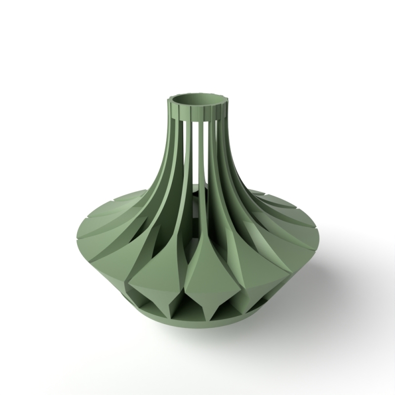 The Savi Short Vase, Modern and Unique Home Decor for Dried and Preserved Flower Arrangement - Black