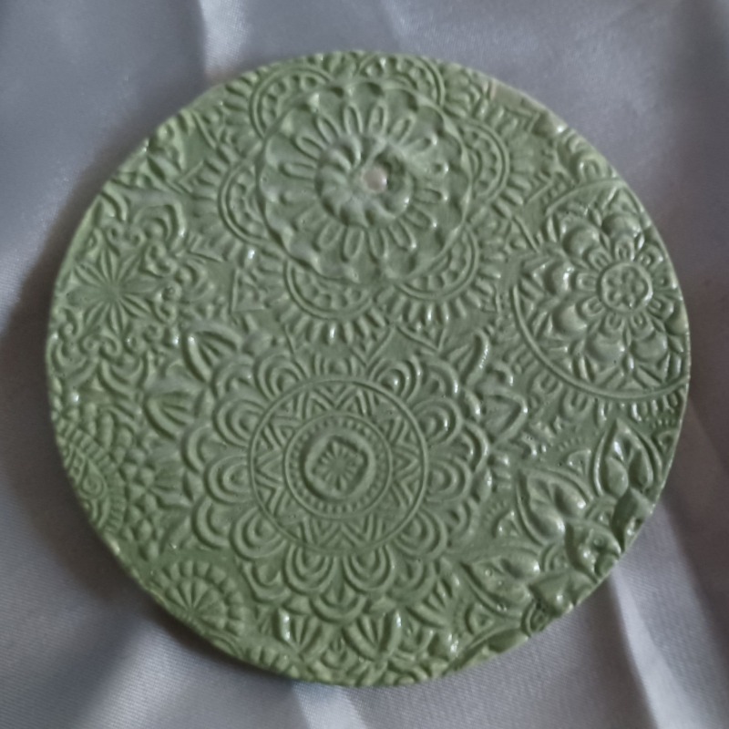 Hand Made Boho Coasters - Sage Green