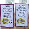 Hilarious Auntie/Uncle Birthday Card - Handcrafted Goodness - Auntie Crossed out
