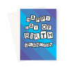 Happy Day Of Birth Grandson - Birthday Card - A5 Portrait - 1 Card