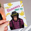 Totally bananas about you monkey in clothes anniversary card for wife, husband, girlfriend, boyfriend (Animalyser) Size A6/A5/A4/Square 6x6" - A6: Single card