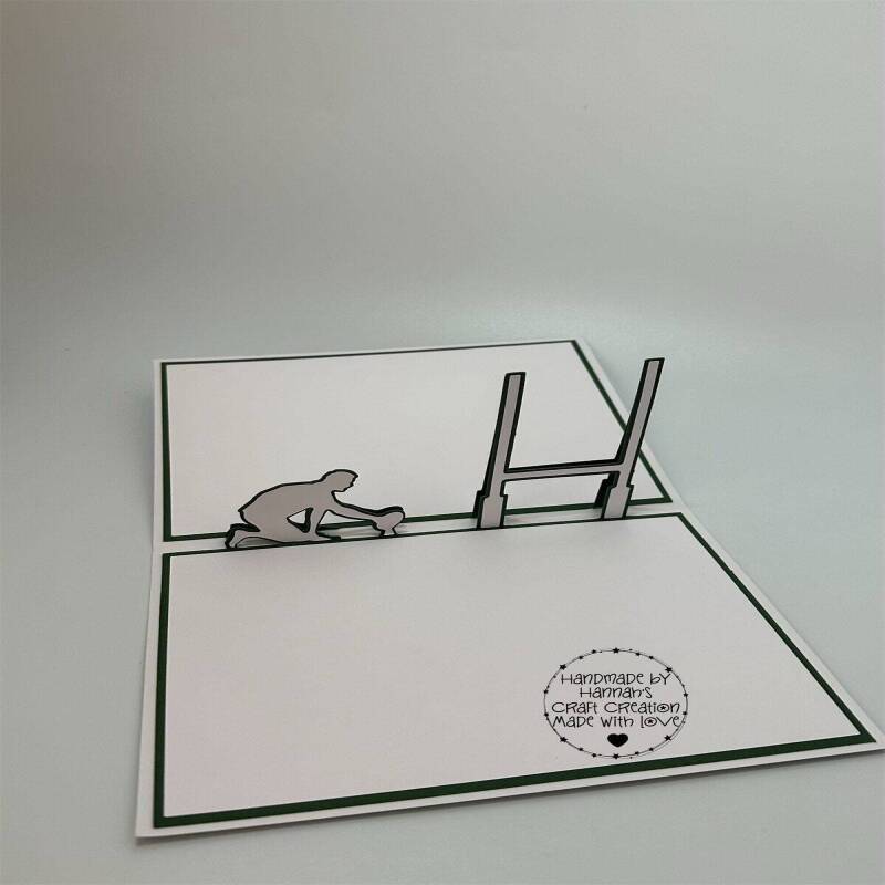 Unique Rugby Pop-Up Card - Perfect for Sports Lovers!