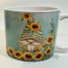 Sunflower/Bee Gnome mugs - mint green