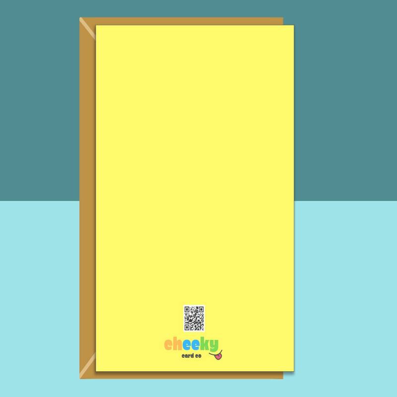 Funny 40th Birthday Card - Personalised inside if required - For Him or For Her - Perfect greetings card for someone turning 40 years old - Blank inside - Small