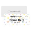 #hello my name is... Name Badge - Kawaii Weather & Space Icons