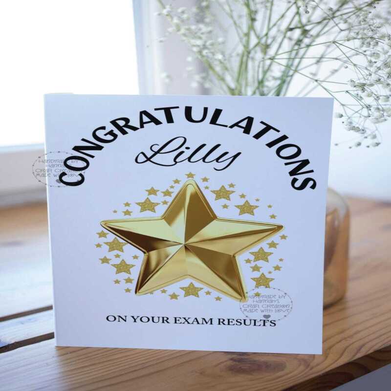 Whimsical Handmade Congrats Card - Celebrate Your Victory - GCSE RESULTS