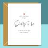 Daddy Birthday Card From Bump - Daddy from bump - For every dad-to-be on his birthday - Personalised inside Card - Large - Blank Inside