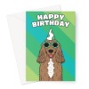 Cocker Spaniel Dog Birthday Card - A5 Portrait - 1 Card