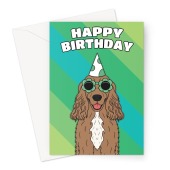 Cocker Spaniel Dog Birthday Card