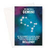 Gemini Rude Star Sign Birthday Card - A5 Portrait - 1 Card