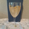 Hand Painted Gold Effect Prosecco Champagne or Prosecco Flutes Glasses