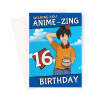 Anime 16th Birthday Card For Him - A5 Portrait - 1 Card