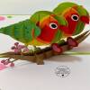 Handmade Love Birds Pop Up Card