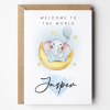 New baby card - Welcome To The World New Baby Boy Card - A6 - 4.1" x 5.8"