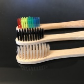 Bamboo toothbrush + holder