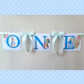 Personalised Peter Rabbit Banner,Peter R 1st Birthday Banner,Peter Rabbit Banner