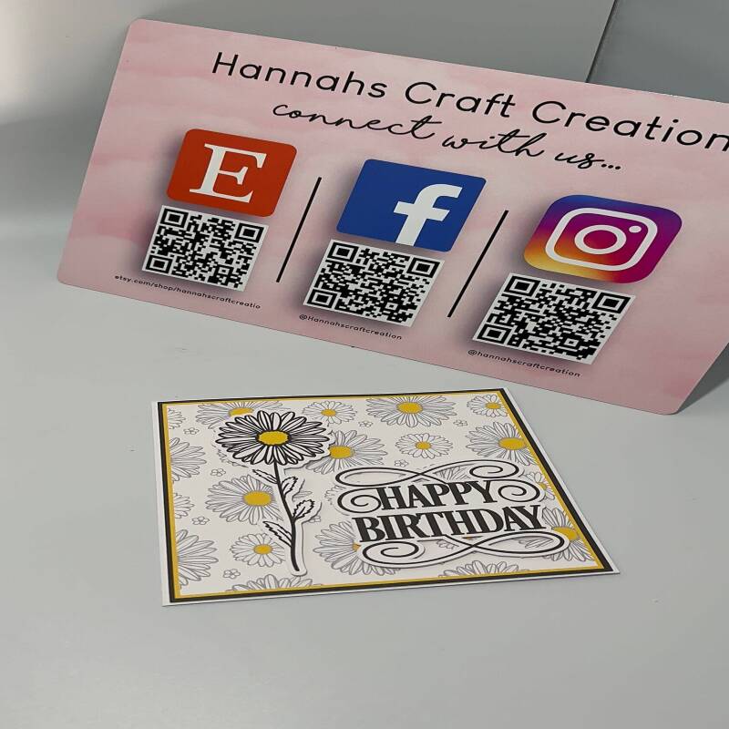 Happy Sunflower Birthday Card just for them